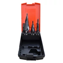 HSS-TiAIN köszörült lépcsős fúró, 3 részes készlet