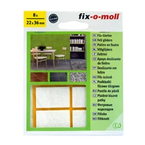 Öntapadó csúsztatófilc fehér, 22x36 mm, 8 db