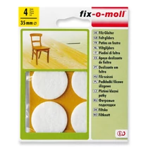 Öntapadó csúsztatófilc különböző színben, D 35 mm, 4 db