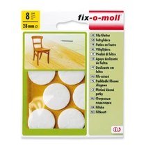 Öntapadó csúsztatófilc különböző színben, D 28 mm, 8 db